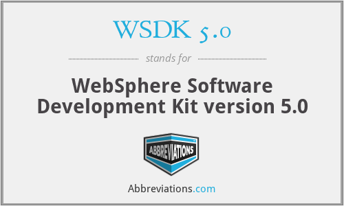 WSDK 5.0 - WebSphere Software Development Kit version 5.0